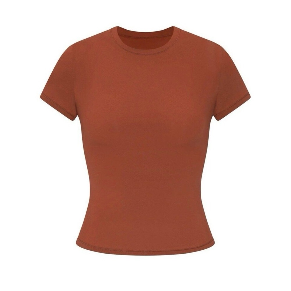 SKIMS Fits Everybody T-shirt in Rust